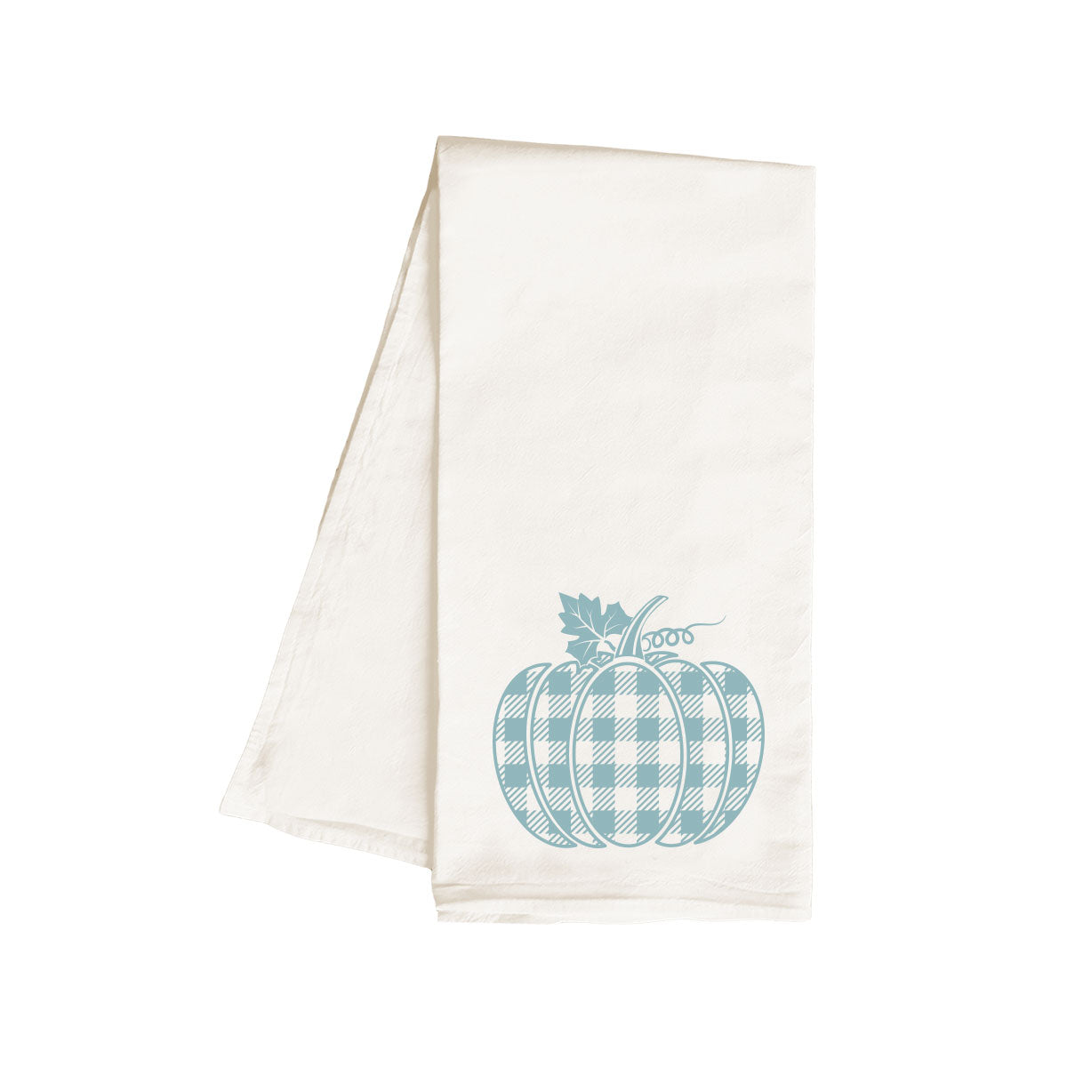 Check Pumpkin Kitchen Hand Towel