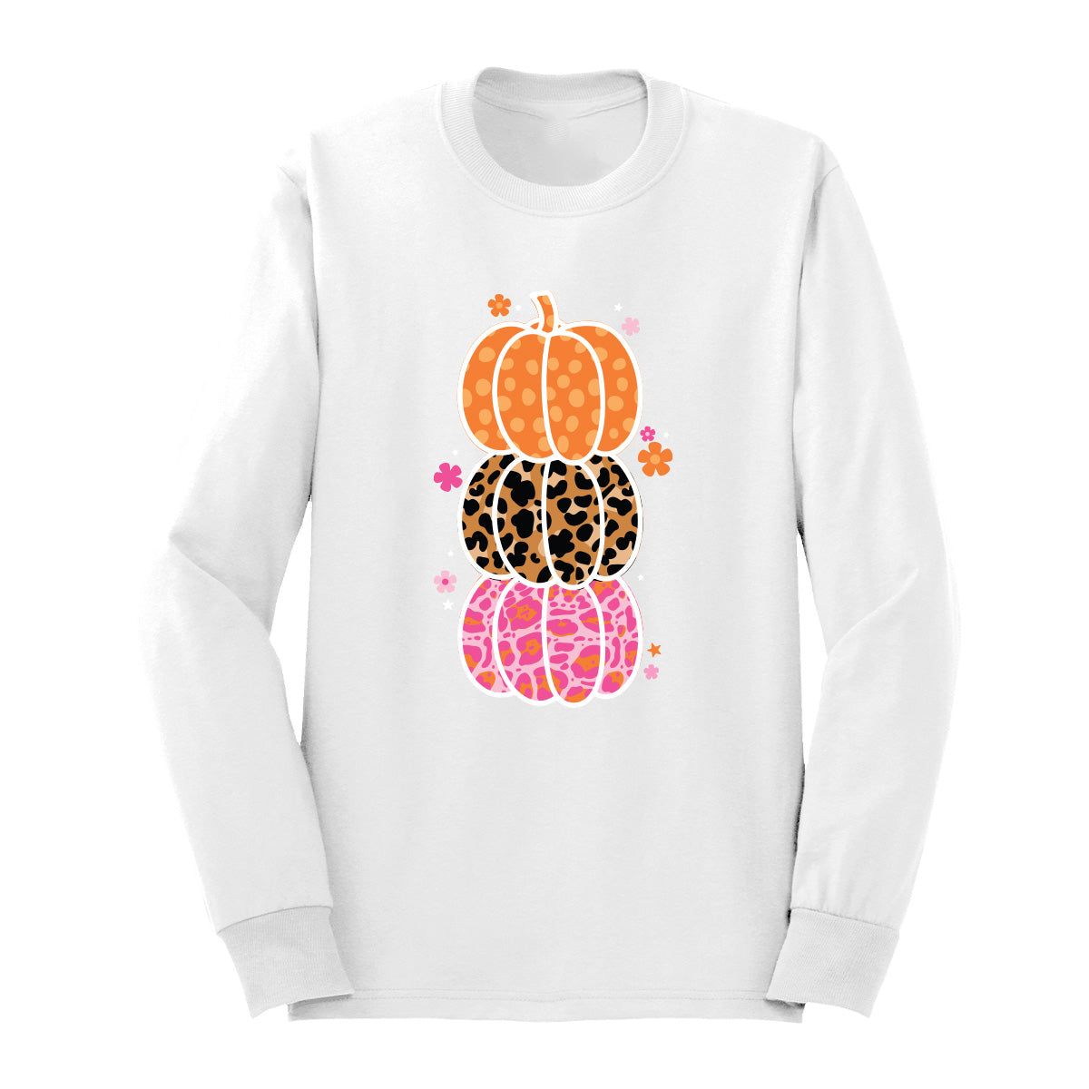 Pumpkin Stack Long Sleeve Shirt