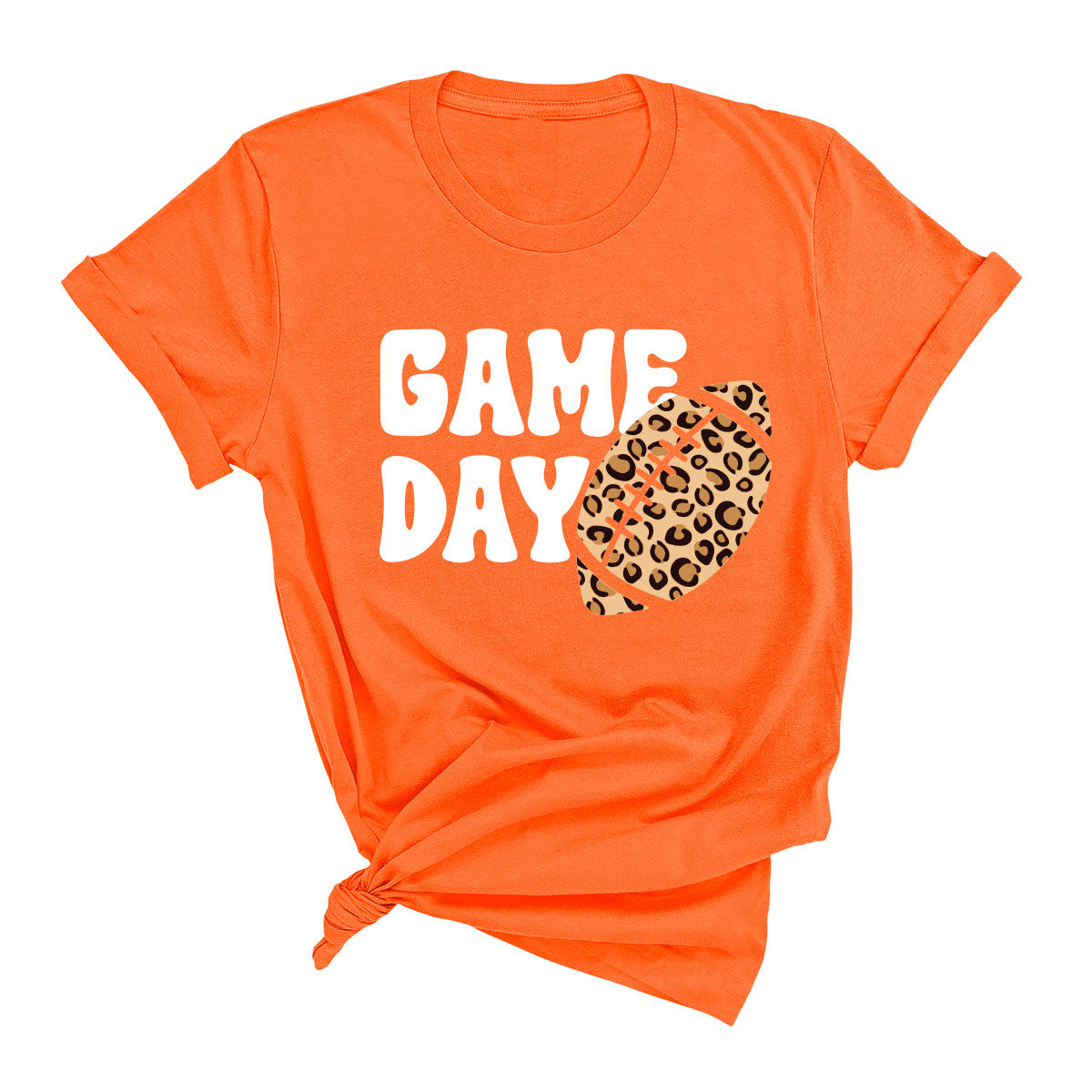 Game Day Leopard Football T-Shirt