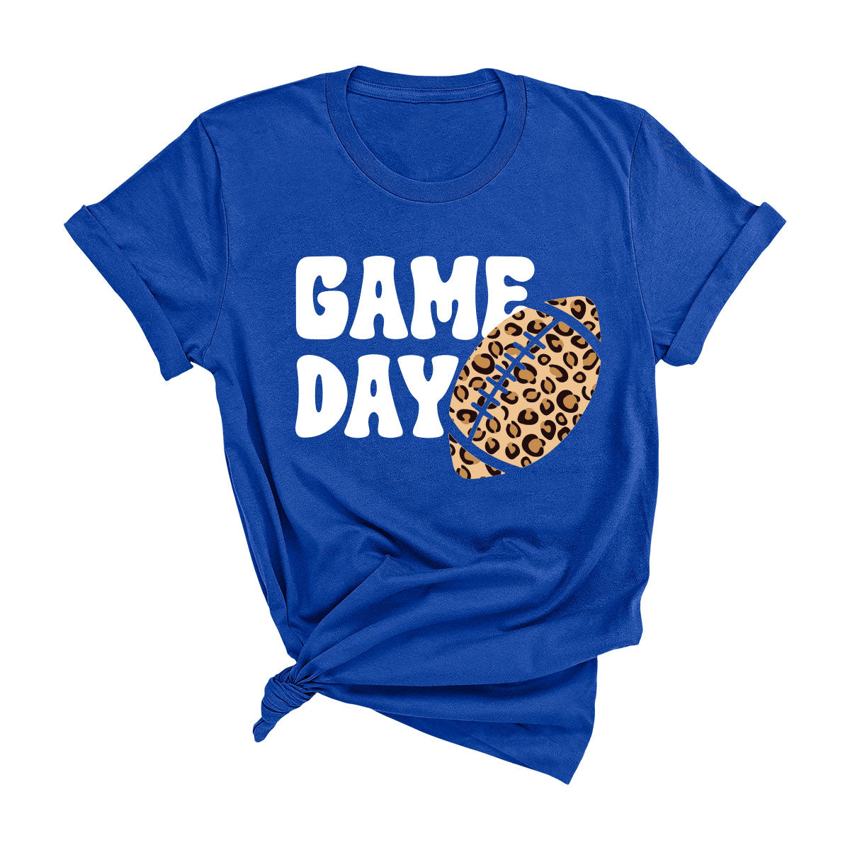 Game Day Leopard Football T-Shirt