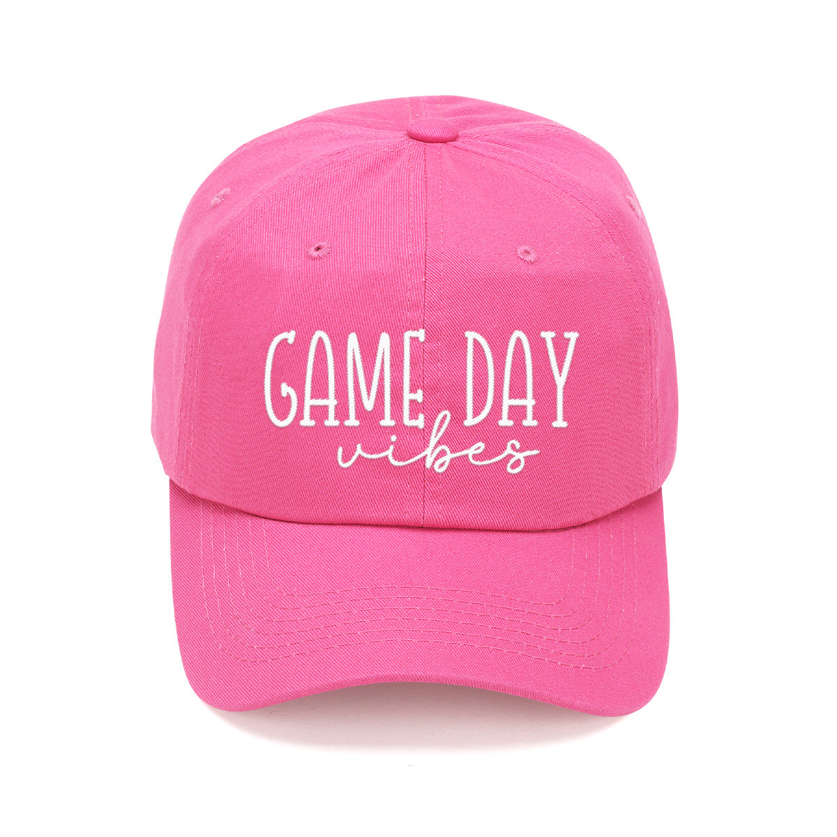 Game Day Vibes Hot Pink Hat, Baseball Cap