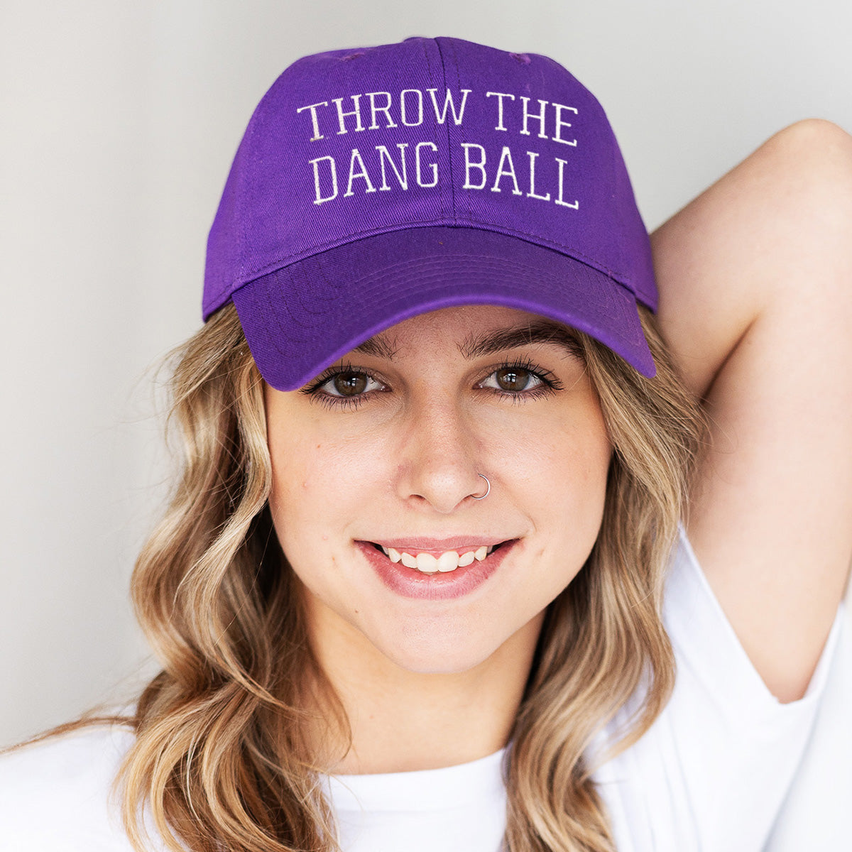 Throw The Dang Ball Hat, Baseball Cap