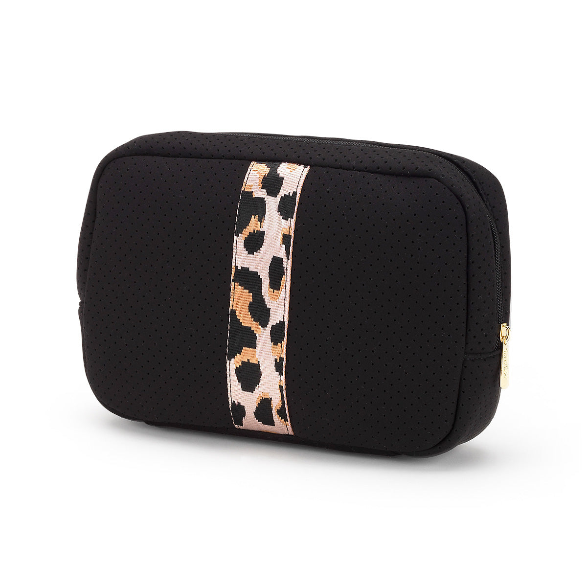 Neoprene Striped Cosmetic Bag