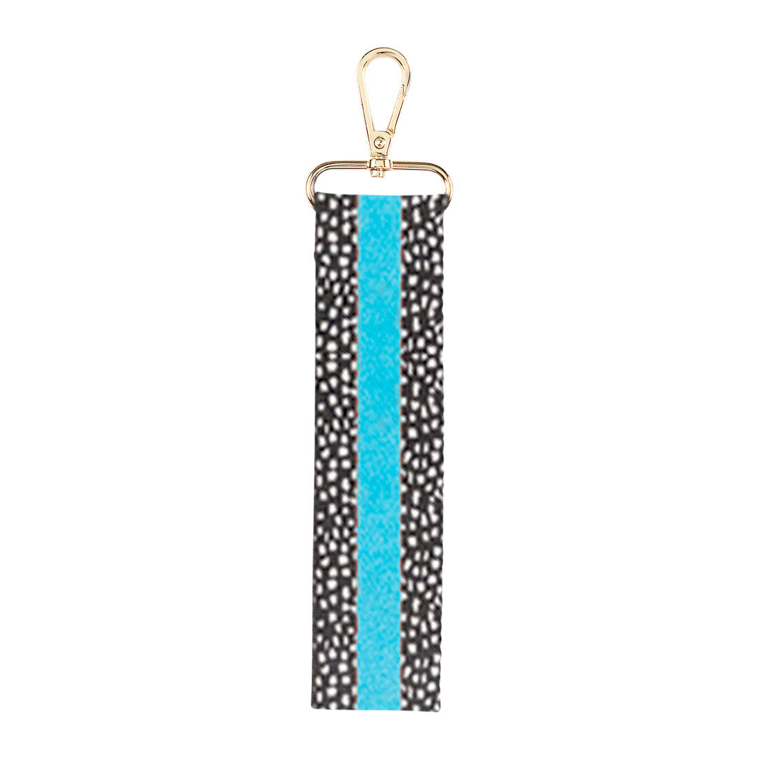 Wristlet Strap Keychains with Gold Accents