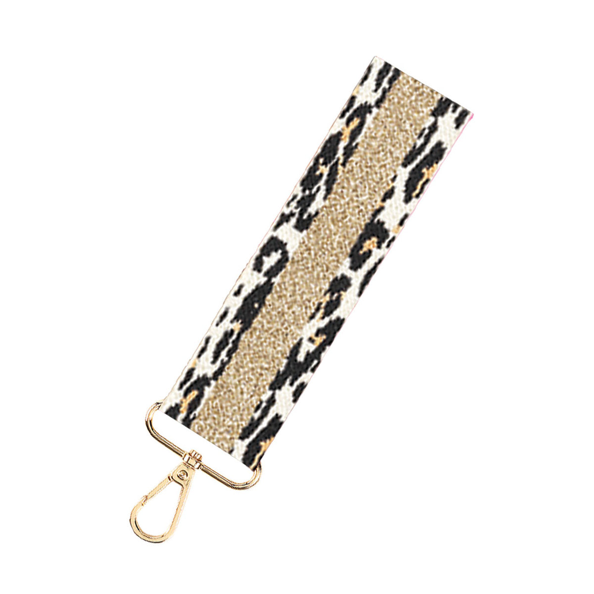 Wristlet Strap Keychains with Gold Accents