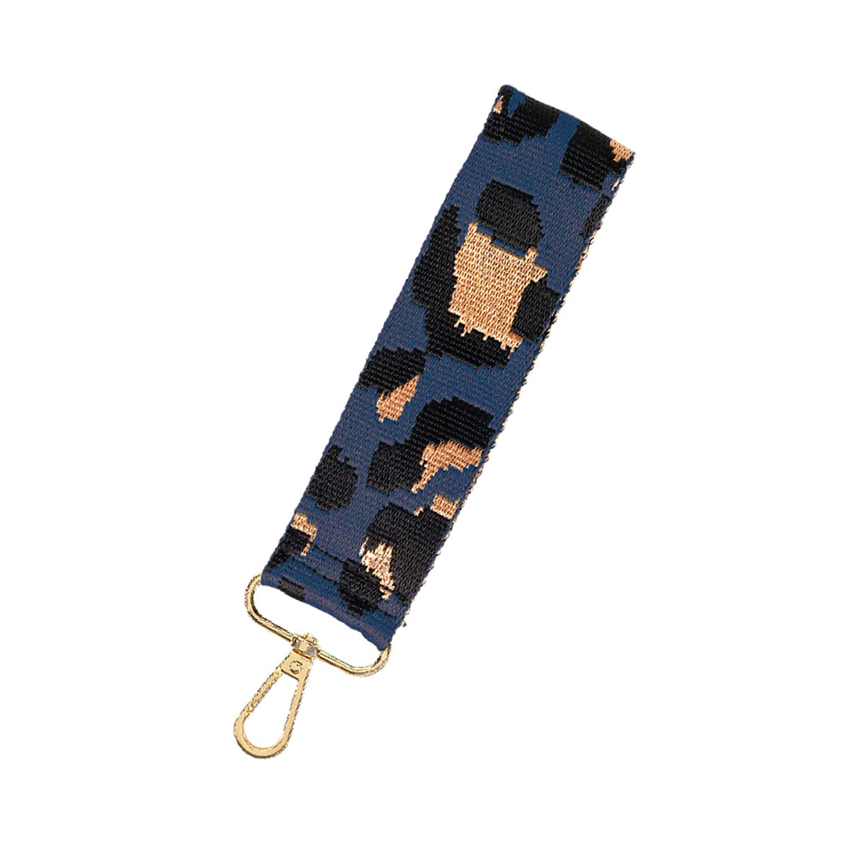 Wristlet Strap Keychains with Gold Accents