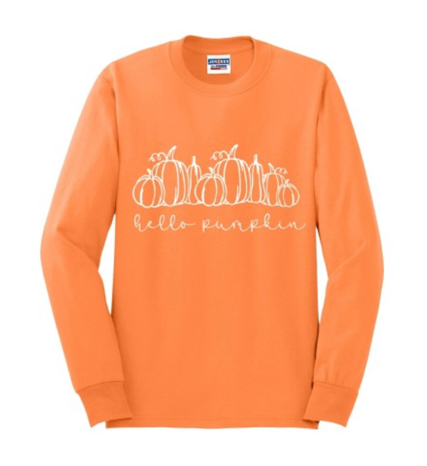 Hello Pumpkin Long Sleeve Shirt