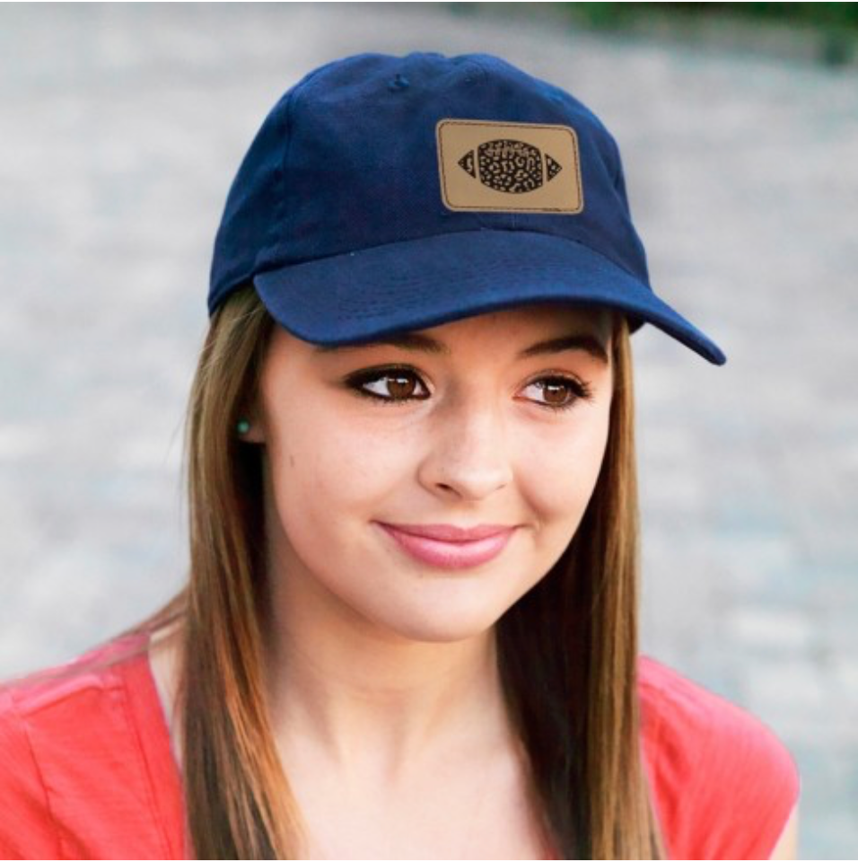 Leopard Football Hat, Baseball Cap