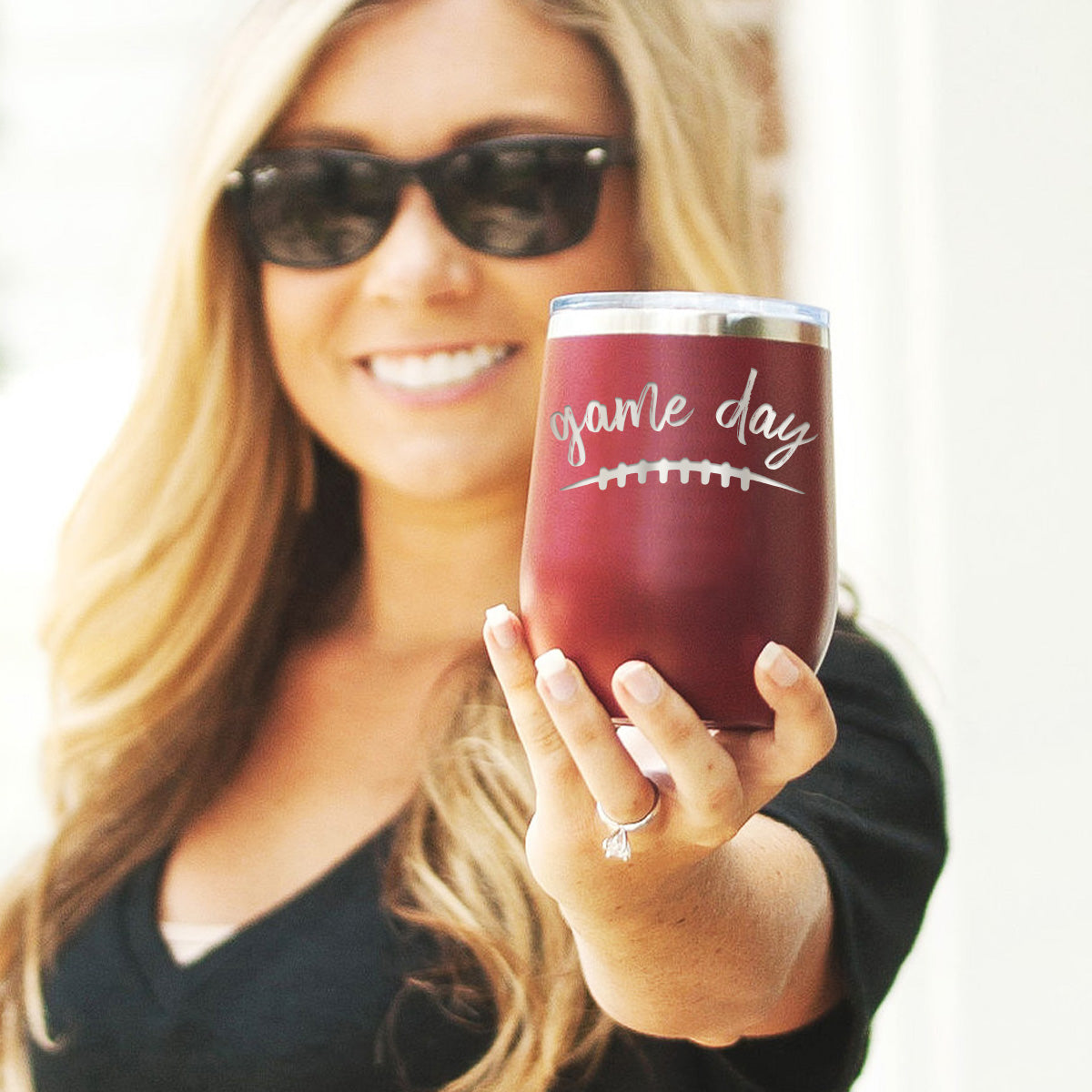 Game Day - Insulated, Stainless, Stemless Wine Cup - 12oz