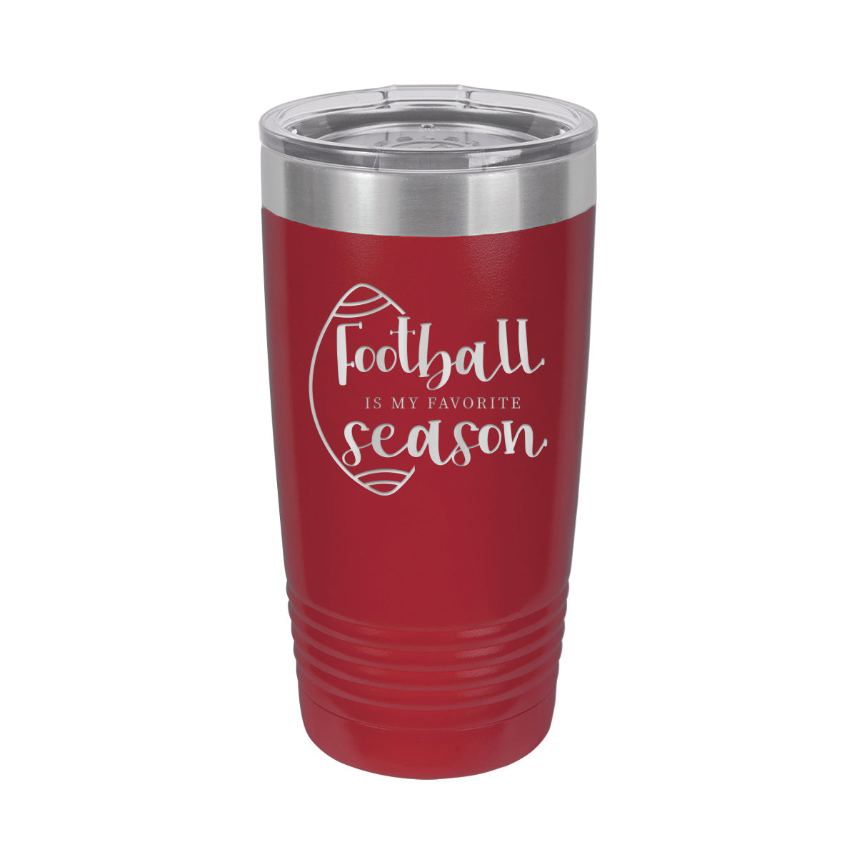 Football Is My Favorite Season - Insulated Stainless, Football Tumbler Cup - 20 oz