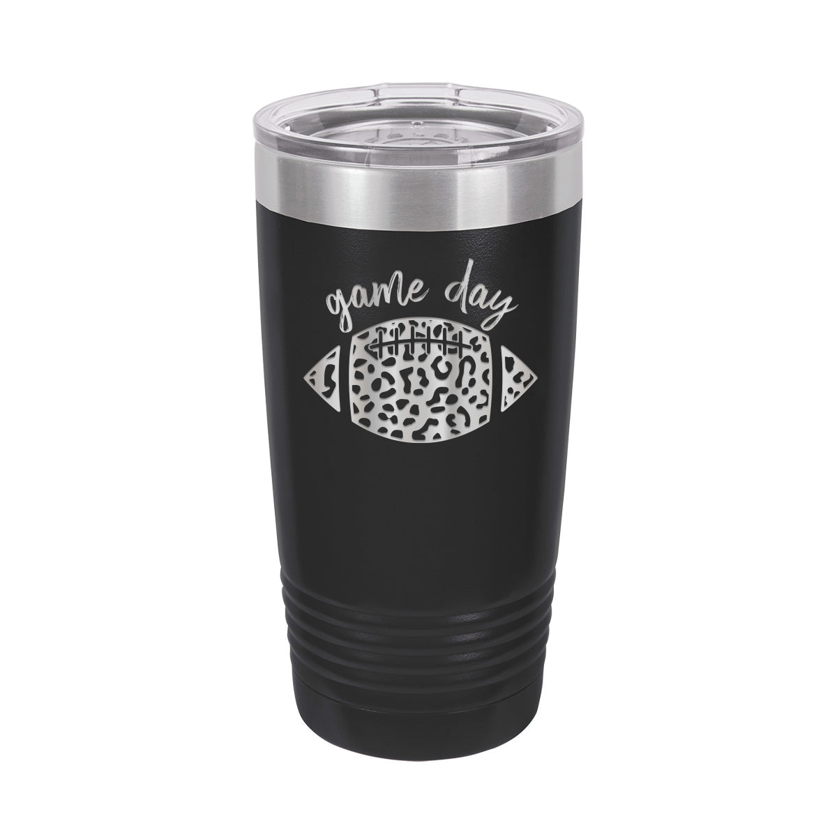 Leopard Football - Insulated, Stainless, Tumbler Cup - 20 oz