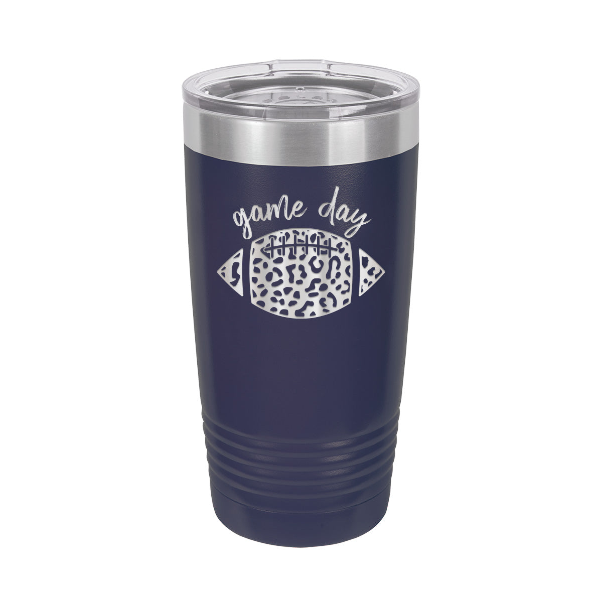 Leopard Football - Insulated, Stainless, Tumbler Cup - 20 oz