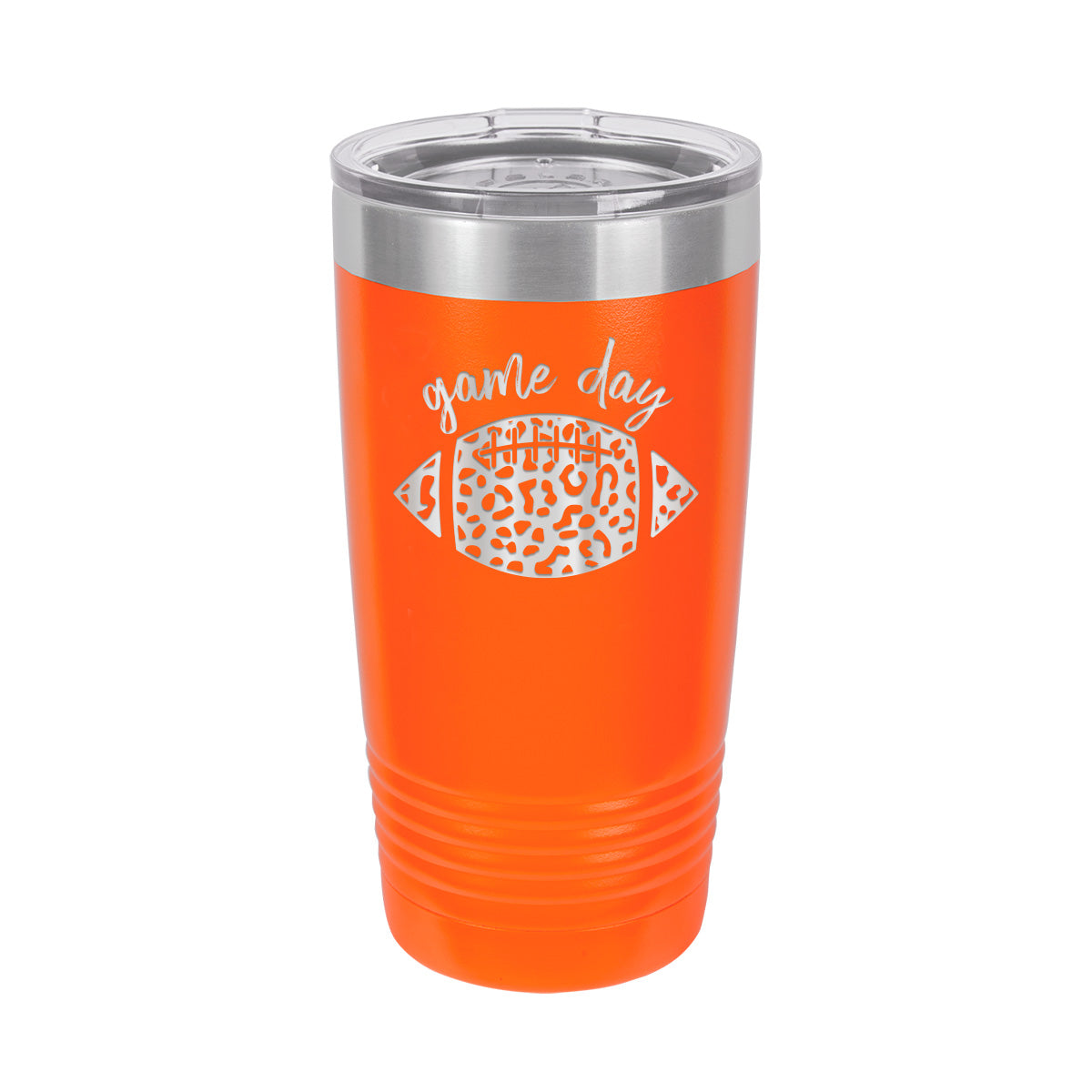 Leopard Football - Insulated, Stainless, Tumbler Cup - 20 oz