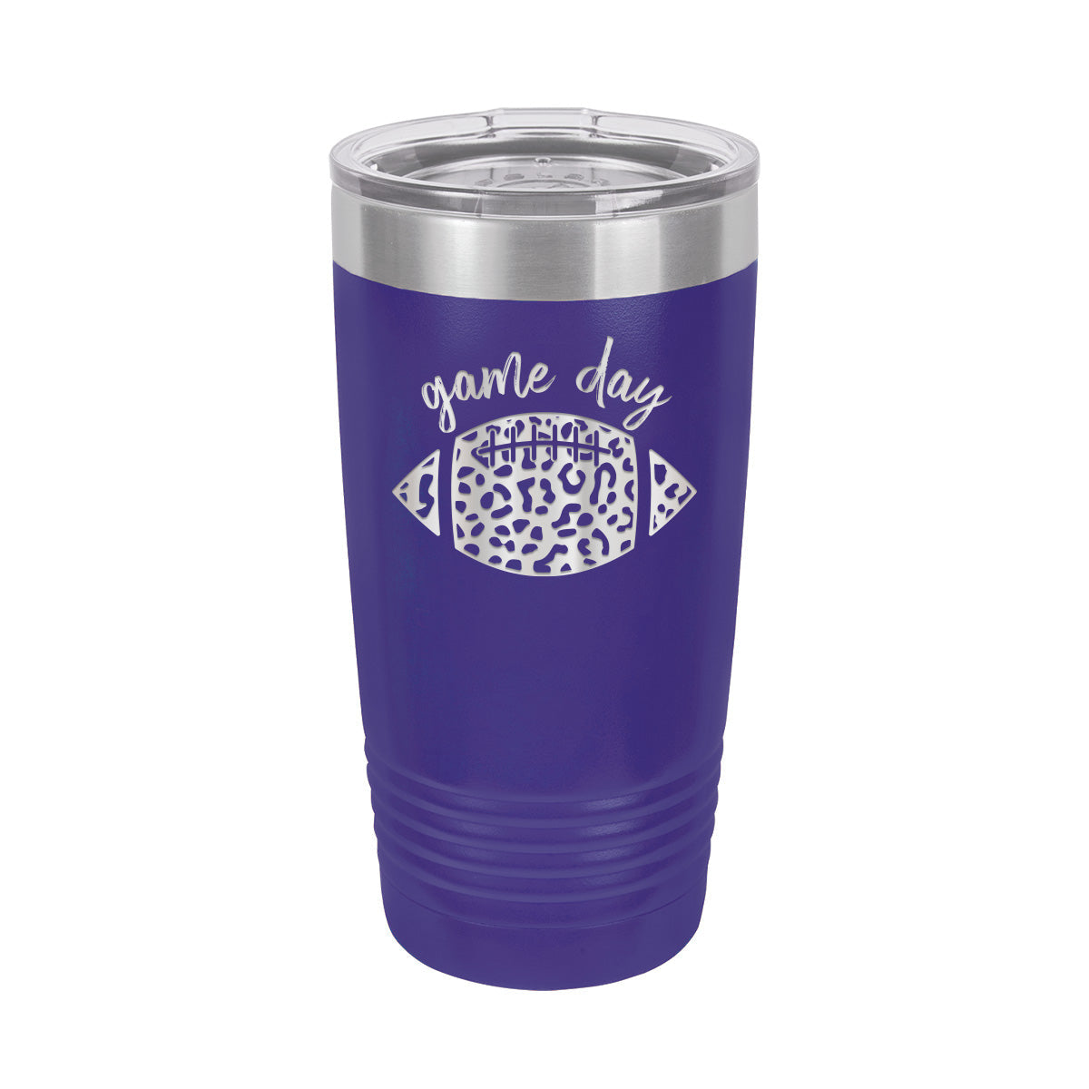 Leopard Football - Insulated, Stainless, Tumbler Cup - 20 oz