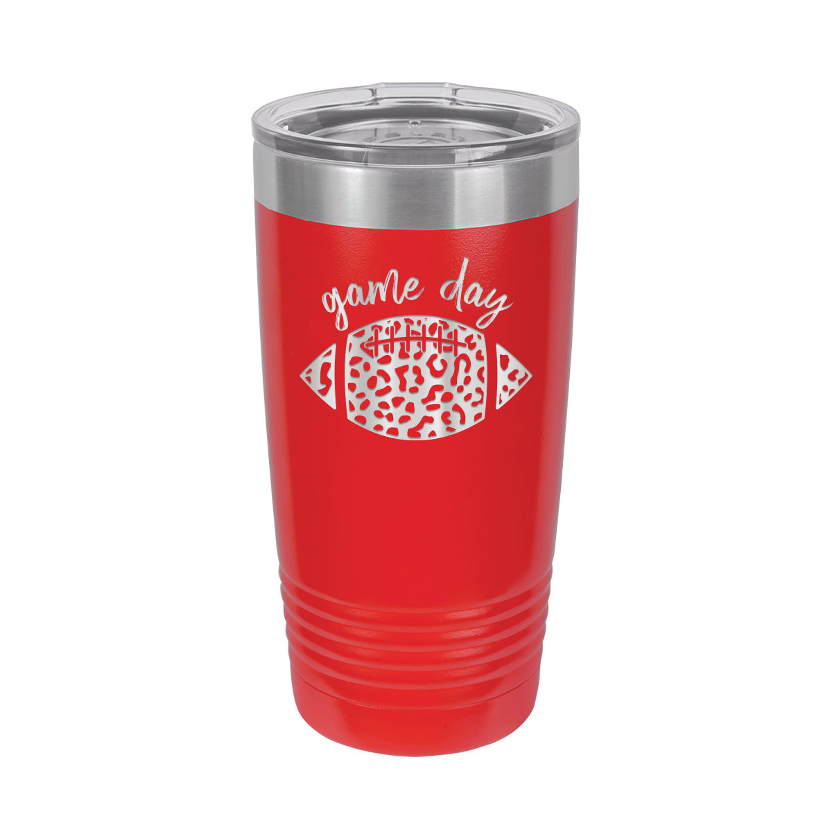 Leopard Football - Insulated, Stainless, Tumbler Cup - 20 oz