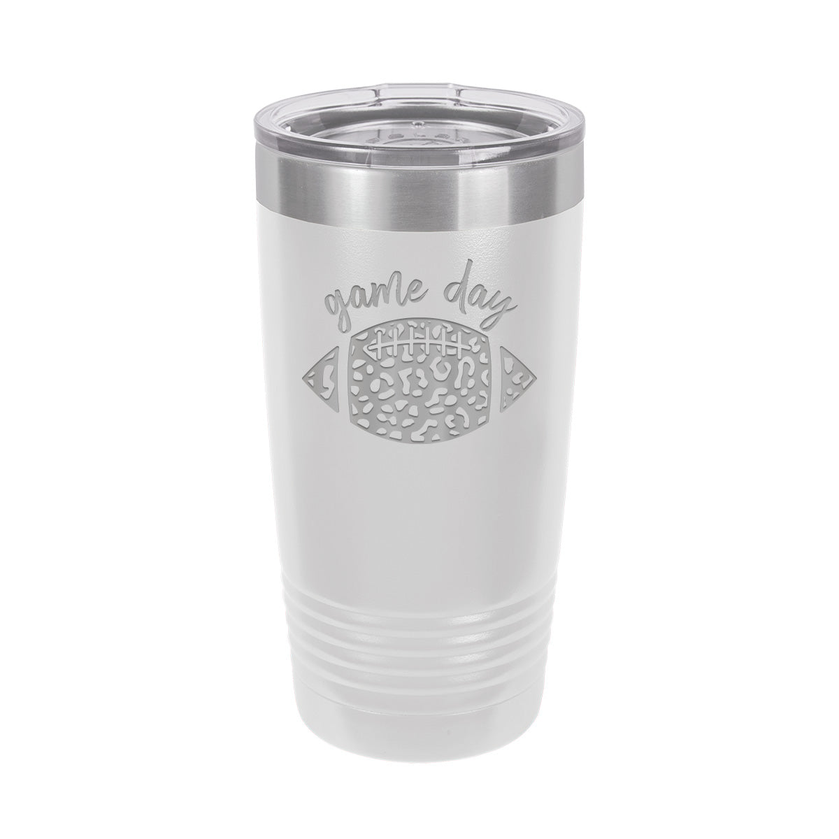 Leopard Football - Insulated, Stainless, Tumbler Cup - 20 oz