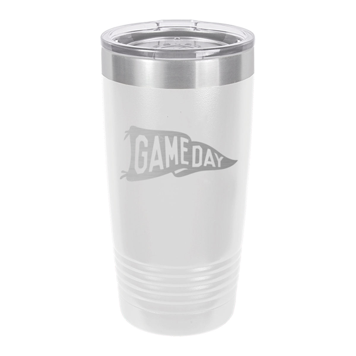 Game Day Pennant - Insulated Stainless, Football Tumbler Cup - 20 oz