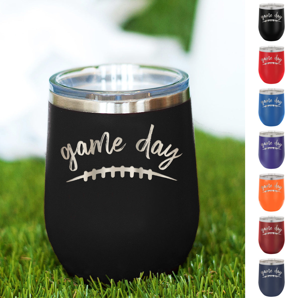 Game Day - Insulated, Stainless, Stemless Wine Cup - 12oz